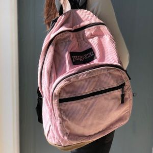 Jansport Pink Corduroy Backpack